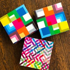 IKEA Multicolor Geometric PJATTERYD 6x6in Prints